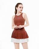  Áo croptop tập Yoga Gym Hibi Sports CR838, kiểu 4 dây đan vải thun gân, kèm mút ngực 