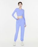  Áo tập Yoga Gym Hibi Sports CR839 Kiểu tay dài khoét lá, kèm mút ngực 