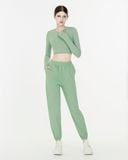  Áo tập Yoga Gym Hibi Sports CR839 Kiểu tay dài khoét lá, kèm mút ngực 