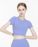  Áo croptop tập Yoga Gym Hibi Sports CR842 kiểu croptop có tay phối 2 bên, chất vải Hi Fabric, kèm mút ngực 