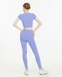  Áo croptop tập Yoga Gym Hibi Sports CR842 kiểu croptop có tay phối 2 bên, chất vải Hi Fabric, kèm mút ngực 