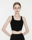  Áo croptop tập Yoga Gym Hibi Sports CR843 kiểu ba lỗ cổ vuông corset, chất vải Hi Fabric, kèm mút ngực 