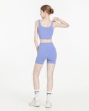  Áo croptop tập Yoga Gym Hibi Sports CR843 kiểu ba lỗ cổ vuông corset, chất vải Hi Fabric, kèm mút ngực 