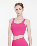  Áo croptop tập Yoga Gym Hibi Sports CR843 kiểu ba lỗ cổ vuông corset, chất vải Hi Fabric, kèm mút ngực 