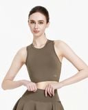  Áo croptop tập Yoga Gym Hibi Sports CR844 Kiểu ba lỗ, kèm mút ngực, chất vải cao cấp Lu Fabric 