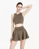  Áo croptop tập Yoga Gym Hibi Sports CR844 Kiểu ba lỗ, kèm mút ngực, chất vải cao cấp Lu Fabric 