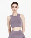  Áo croptop tập Yoga Gym Hibi Sports CR844 Kiểu ba lỗ, kèm mút ngực, chất vải cao cấp Lu Fabric 