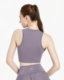  Áo croptop tập Yoga Gym Hibi Sports CR844 Kiểu ba lỗ, kèm mút ngực, chất vải cao cấp Lu Fabric 