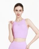  Áo croptop tập Yoga Gym Hibi Sports CR845 kiểu ba lỗ nhún 2 bên, kèm mút ngực 
