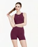  Áo croptop tập Yoga Gym Hibi Sports CR845 kiểu ba lỗ nhún 2 bên, kèm mút ngực 