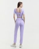  Áo croptop tập Yoga Hibi Sports CR847 kiểu tay lửng phối 2 dây cách điệu, kèm mút ngực 