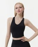 Áo croptop tập Yoga Gym Luxury Hibi Sports CR849 kiểu cổ tim, chất vải Hi Fabric, kèm mút ngực 