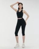  Quần lửng tập yoga Hibi Sports QL407 kiểu trơn qua gối, vải Luxury Hi Fabric 