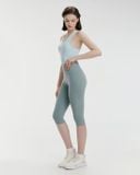  Quần lửng tập yoga Hibi Sports QL407 kiểu trơn qua gối, vải Luxury Hi Fabric 