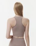  Áo croptop tập Yoga Gym Luxury Hibi Sports CR849 kiểu cổ tim, chất vải Hi Fabric, kèm mút ngực 