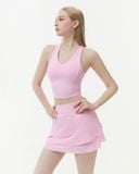  Chân váy tập Pickleball Hibi Sports SK013 kiểu xếp tầng, chất vải Xi Fabric cao cấp 