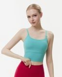  Áo croptop tập Yoga Gym Hibi Sports CR850 kiểu 2 dây cổ vuông, kèm mút ngực 