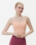  Áo croptop tập Yoga Gym Hibi Sports CR850 kiểu 2 dây cổ vuông, kèm mút ngực 