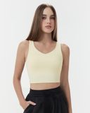  Áo croptop tập Yoga Gym Hibi Sports CR851 kiểu ba lỗ cổ tim, kèm mút ngực 