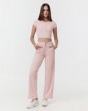  Áo croptop tập Yoga Gym Luxury Hibi Sports CR852 kiểu cổ tròn có đường phối, chất vải Rib cao cấp, kèm mút ngực 
