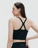  Áo croptop tập Yoga Gym Luxury Hibi Sports CR854 kiểu ba lỗ 2 dây chéo, chất vải cao cấp Lu Fabric, kèm mút ngực 