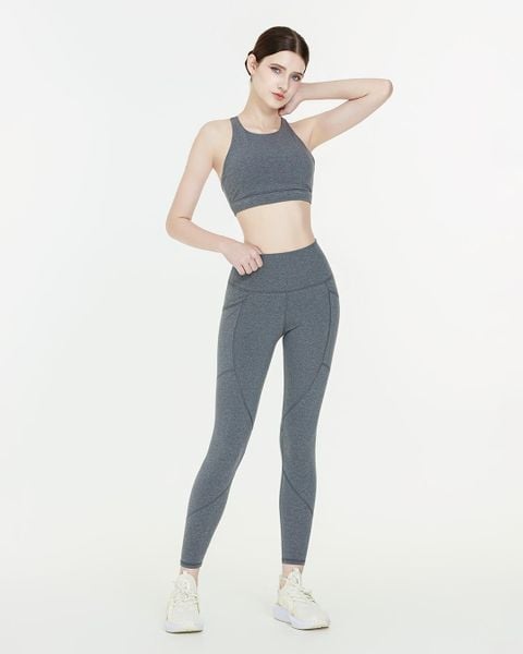  Set Đồ Tập Yoga Gym Hibi Sports H110 - Áo Bra Cổ Yếm 2 Dây - Kèm Mút Nâng Ngực 