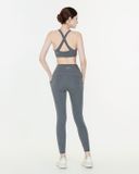  Set Đồ Tập Yoga Gym Hibi Sports H110 - Áo Bra Cổ Yếm 2 Dây - Kèm Mút Nâng Ngực 