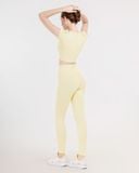  Set Đồ Tập Yoga Gym Luxury Hibi Sports H147 Kiểu Áo Croptop Có Tay Kèm Mút Ngực, Chất Vải Hi Fabric 