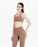  Set Đồ Tập Yoga Gym Hibi Sports H161 Kiểu 4 Dây Đan Nơ Cổ Tròn, Kèm Mút Ngực 