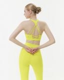 Set Đồ Tập Yoga Gym Hibi Sports H161 Kiểu 4 Dây Đan Nơ Cổ Tròn, Kèm Mút Ngực 