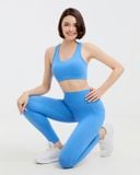  Set Đồ Tập Yoga Gym Hibi Sports H165 Kiểu Áo Ba Lỗ Cách Điệu 2 Dây Chữ V, Kèm Mút Ngực 