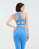  Set Đồ Tập Yoga Gym Hibi Sports H165 Kiểu Áo Ba Lỗ Cách Điệu 2 Dây Chữ V, Kèm Mút Ngực 