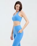  Set Đồ Tập Yoga Gym Hibi Sports H165 Kiểu Áo Ba Lỗ Cách Điệu 2 Dây Chữ V, Kèm Mút Ngực 