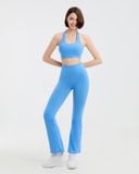  Set Đồ Tập Yoga Gym Hibi Sports H166 Kiểu Áo Lưng Ngang Quần Ống Loe, Kèm Mút Ngực 