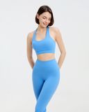  Set Đồ Tập Yoga Gym Hibi Sports H166 Kiểu Áo Lưng Ngang Quần Ống Loe, Kèm Mút Ngực 