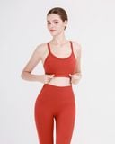  Set Đồ Tập Yoga Gym Hibi Sports H180 Kiểu 2 Dây Ba Lỗ Cổ Tim, Kèm Mút Ngực 