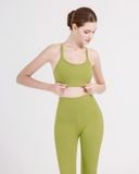  Set Đồ Tập Yoga Gym Hibi Sports H180 Kiểu 2 Dây Ba Lỗ Cổ Tim, Kèm Mút Ngực 