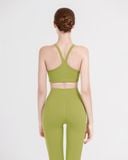  Set Đồ Tập Yoga Gym Hibi Sports H180 Kiểu 2 Dây Ba Lỗ Cổ Tim, Kèm Mút Ngực 