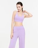  Set đồ tập Yoga Gym Hibi Sports H185 kiểu áo 6 dây đan quạt quần ống suông, kèm mút ngực 