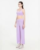  Set đồ tập Yoga Gym Hibi Sports H185 kiểu áo 6 dây đan quạt quần ống suông, kèm mút ngực 