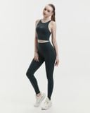  Set đồ tập Yoga Luxury Hibi Sports H186 kiểu áo croptop 4 dây đan chéo, kèm mút ngực, chất vải Hi Fabric 