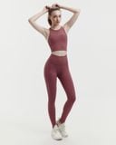  Set đồ tập Yoga Luxury Hibi Sports H186 kiểu áo croptop 4 dây đan chéo, kèm mút ngực, chất vải Hi Fabric 