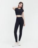  Set đồ tập Yoga Hibi Sports H190 kiểu áo croptop có tay, chất vải Luxury Hi Fabric, kèm mút 