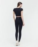  Set đồ tập Yoga Hibi Sports H190 kiểu áo croptop có tay, chất vải Luxury Hi Fabric, kèm mút 