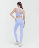  Set đồ tập Yoga Luxury Hibi Sports H191 kiểu áo bra cổ tim, kèm mút ngực, chất vải Hi Fabric, kèm mút 