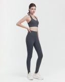  Set đồ tập Yoga Luxury Hibi Sports H191 kiểu áo bra cổ tim, kèm mút ngực, chất vải Hi Fabric, kèm mút 