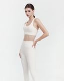 Set đồ tập Yoga Luxury Hibi Sports H191 kiểu áo bra cổ tim, kèm mút ngực, chất vải Hi Fabric, kèm mút 