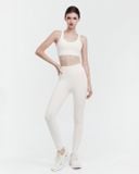  Set đồ tập Yoga Luxury Hibi Sports H191 kiểu áo bra cổ tim, kèm mút ngực, chất vải Hi Fabric, kèm mút 