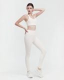  Set đồ tập Yoga Luxury Hibi Sports H191 kiểu áo bra cổ tim, kèm mút ngực, chất vải Hi Fabric, kèm mút 