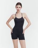  Bộ tập Yoga Gym Luxury Jumpsuit đùi Hibi Sports J607 kiểu áo xoắn nơ, kèm mút ngực, chất vải cao cấp Lu Fabric 